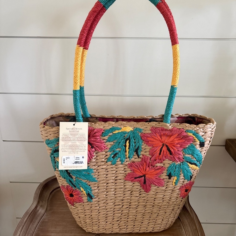Patricia Nash Florina Woven Tote NWT - Picture 2 of 6